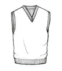 custom sweater vee vest