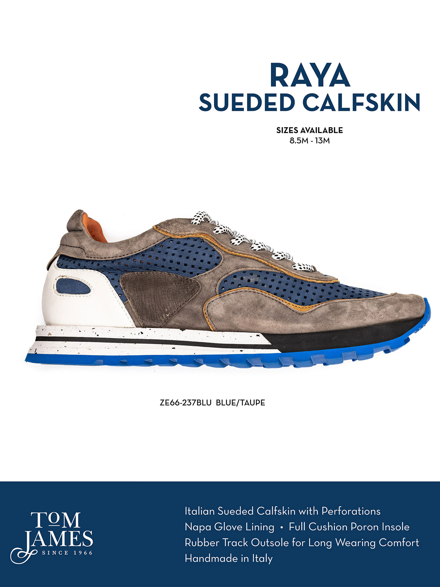 Raya Perforated Italian Calfskin Sneakers - Zelli