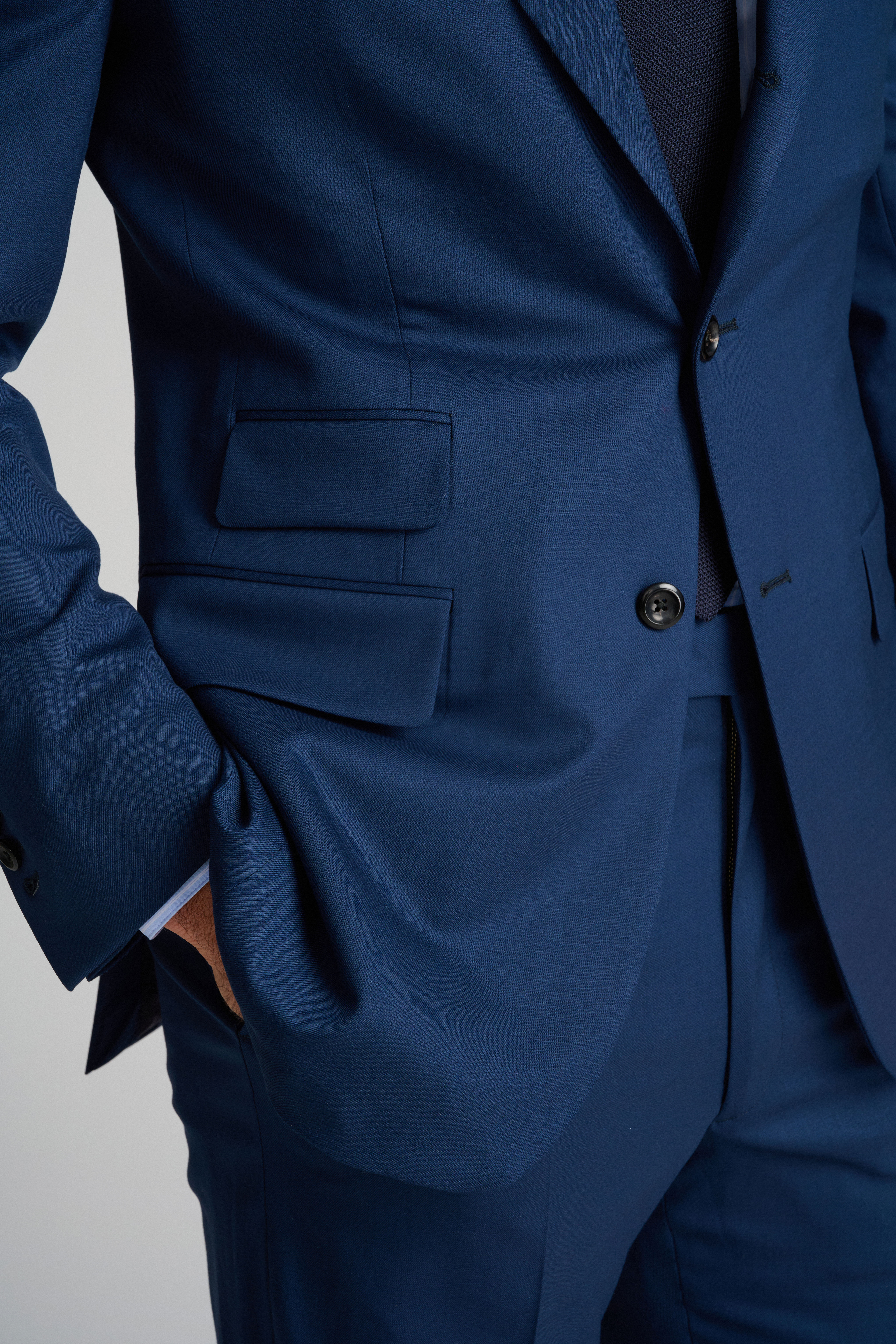 Navy Solid Suit