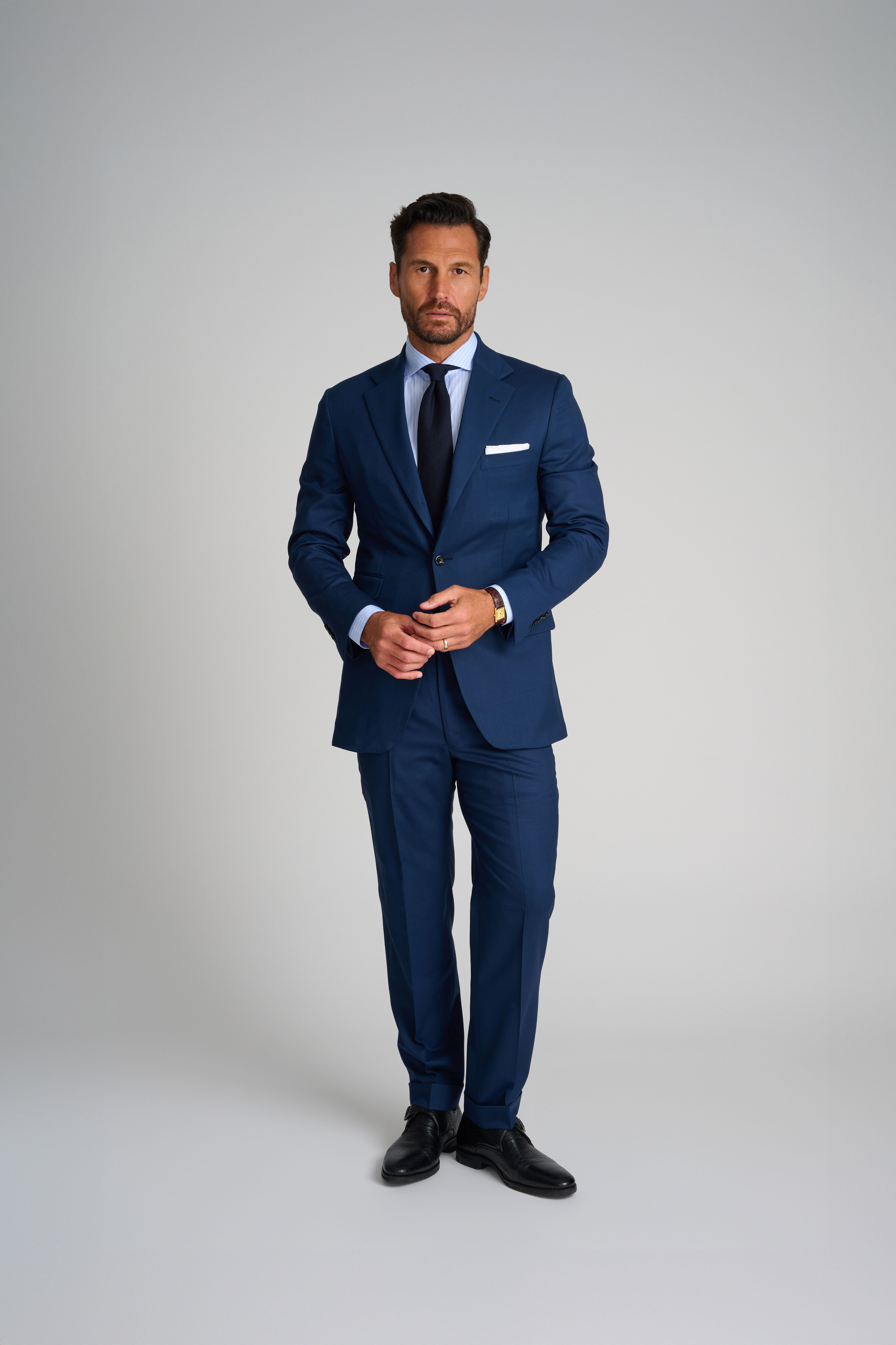 Navy Solid Suit