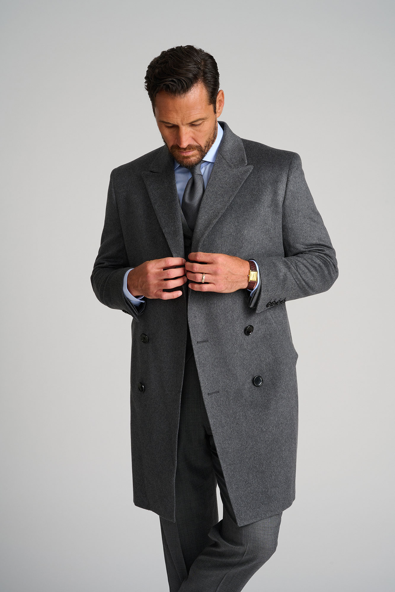 Double Breasted Bar Coat