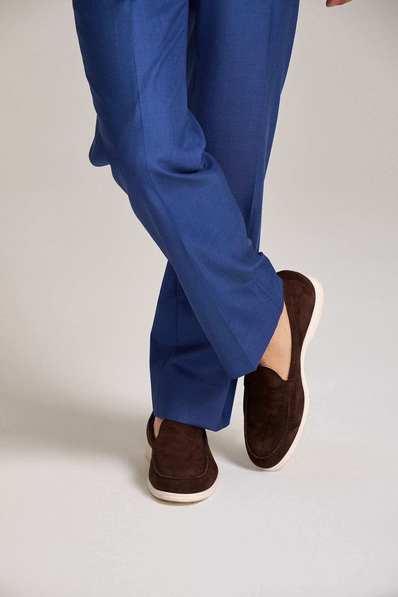Royal Blue Sharkskin Trouser