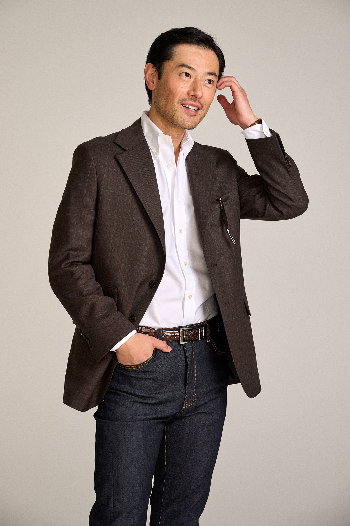 Brown Glen Plaid Suit Jacket