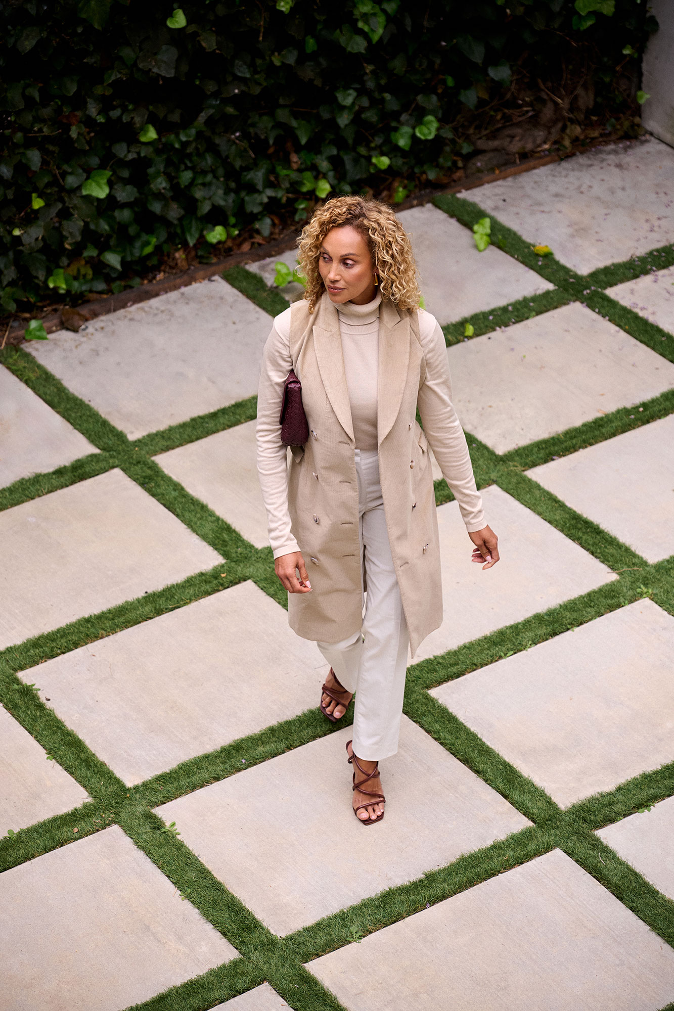 Camel Custom Knit Turtleneck