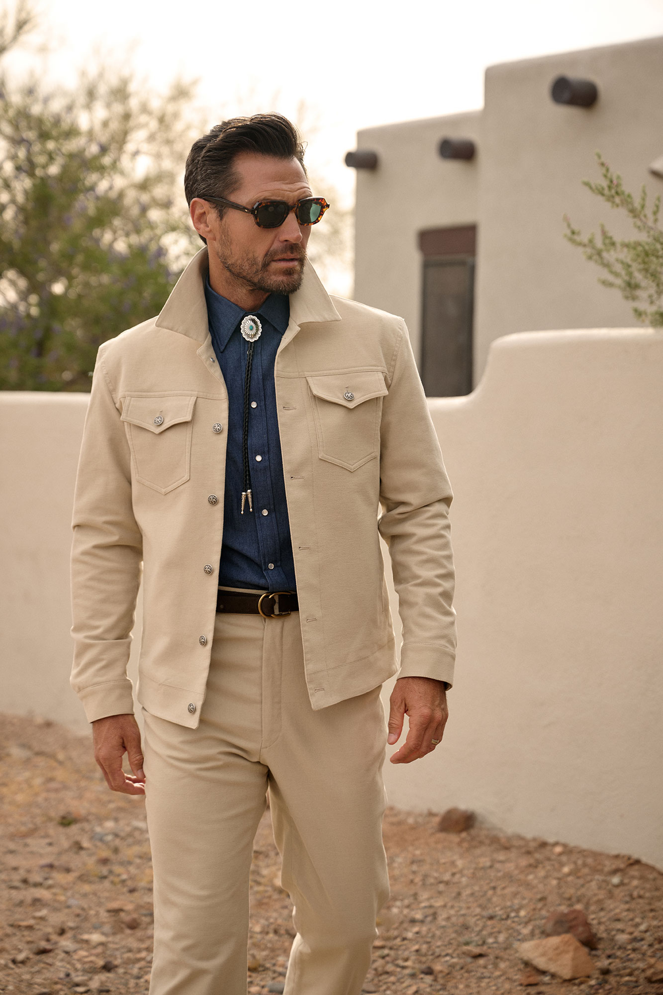 Tan Moleskin Separates Suit