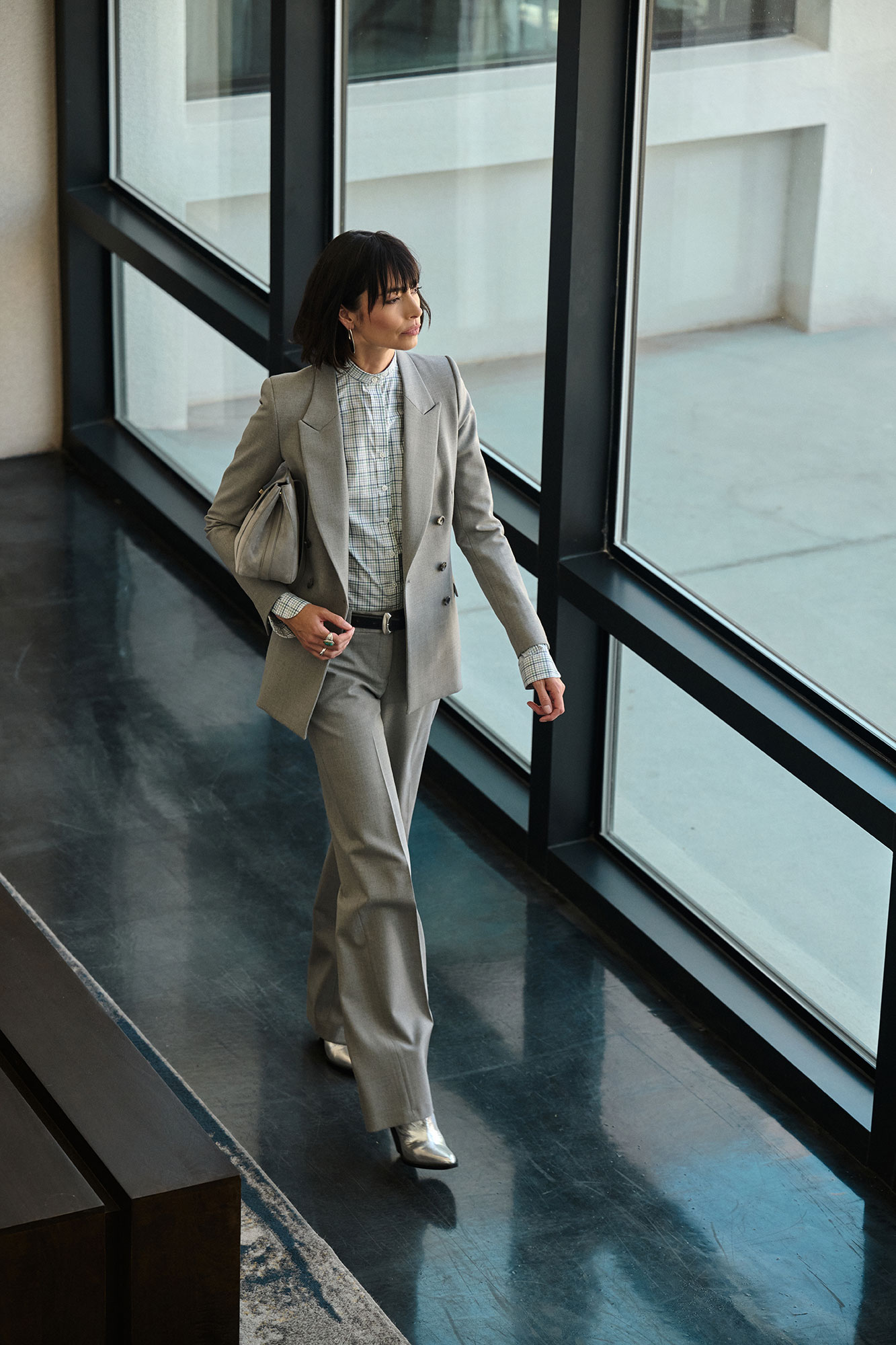 Gray Tricotine Suit