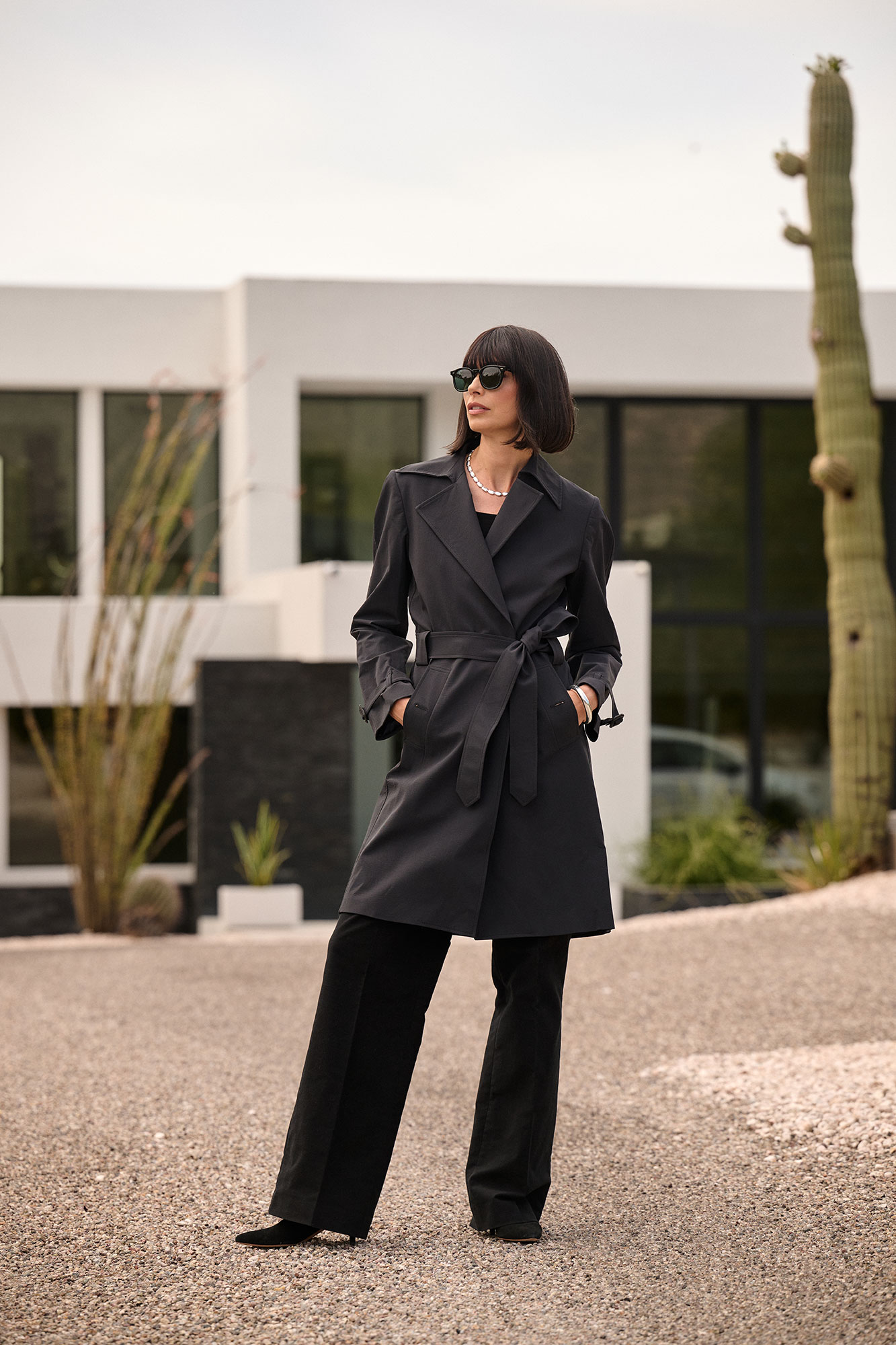Midnight Navy Raincoat