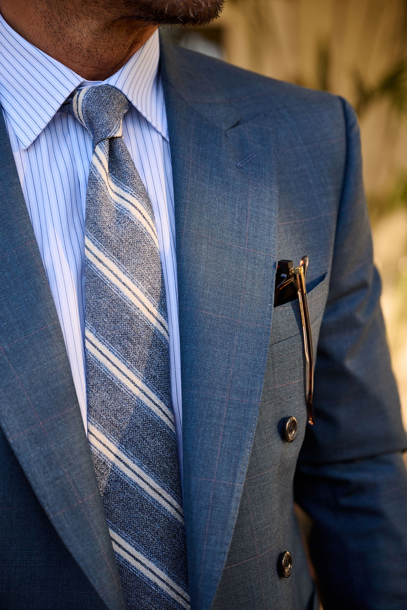 Blue Multi Stripe Shirt