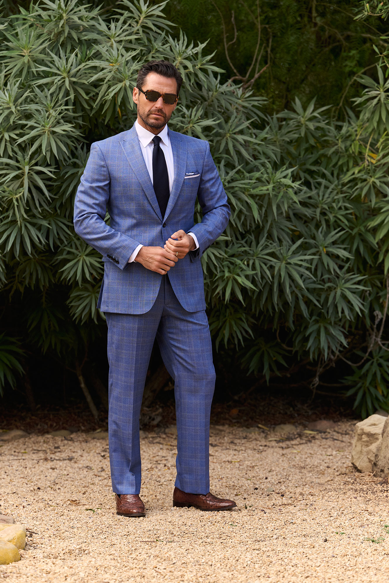 Blue Plaid Suit