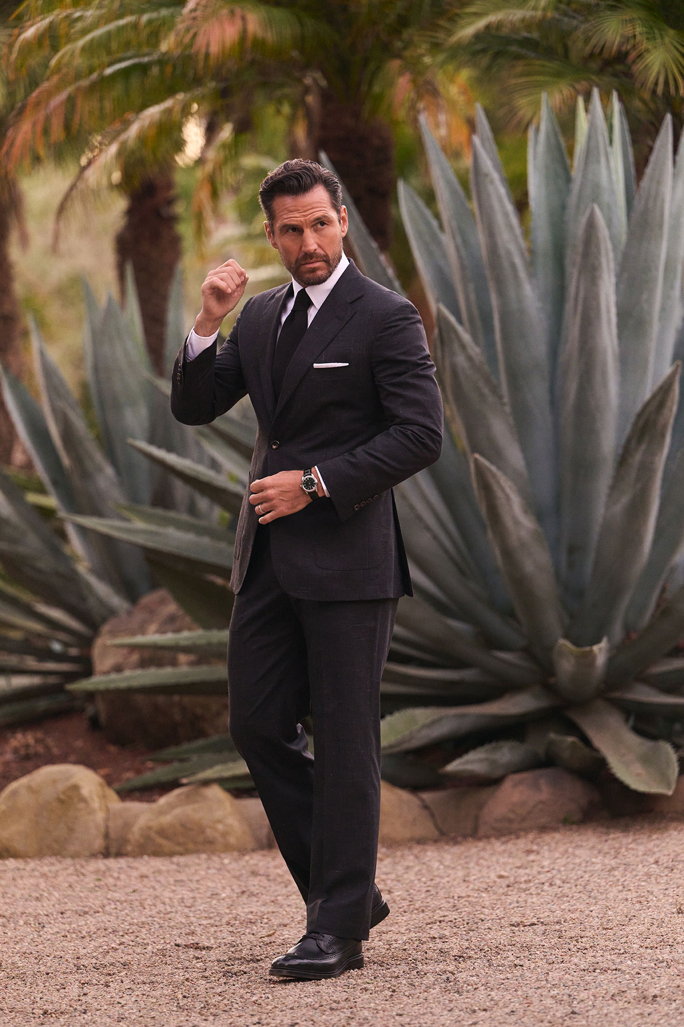 Charcoal Wool/Silk/Linen Suit