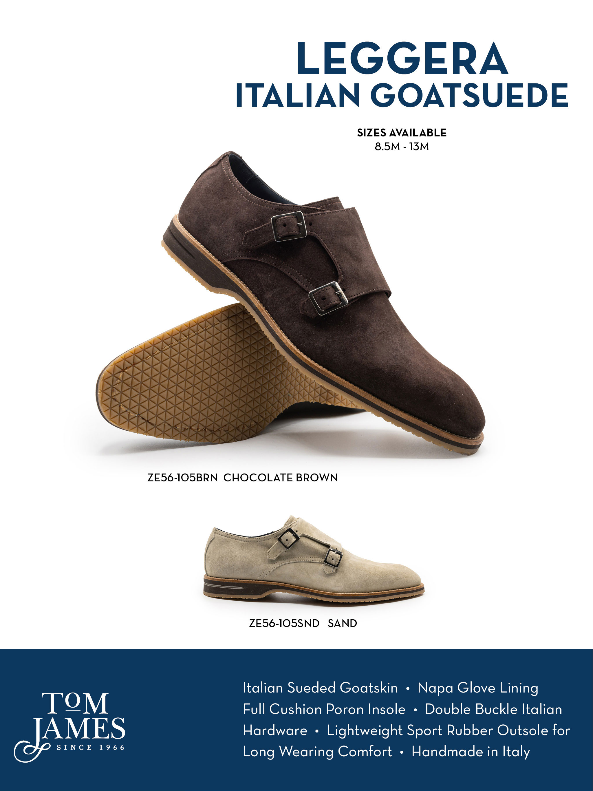 Legerra Sueded Goatskin Monkstrap