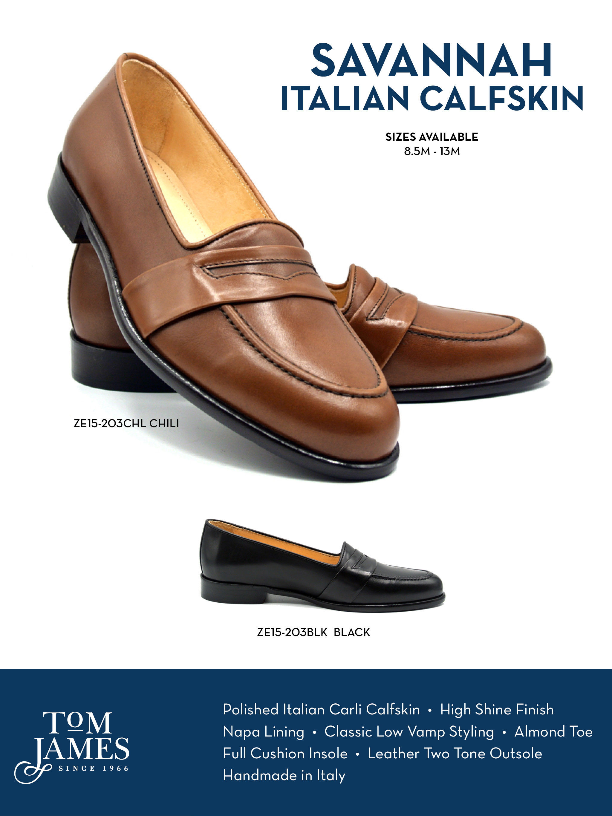 Savannah Calfskin Penny Loafer