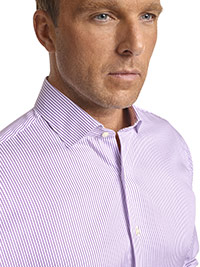 CUSTOM SHIRTS                                                                                                                                                                                                                                             , Executive Collection Lavender Stripe Custom Men's Dress Shirt