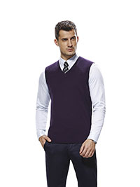 Custom Sweaters & Knits                                                                                                                                                                                                                                   , Men's Sleeveless Vee