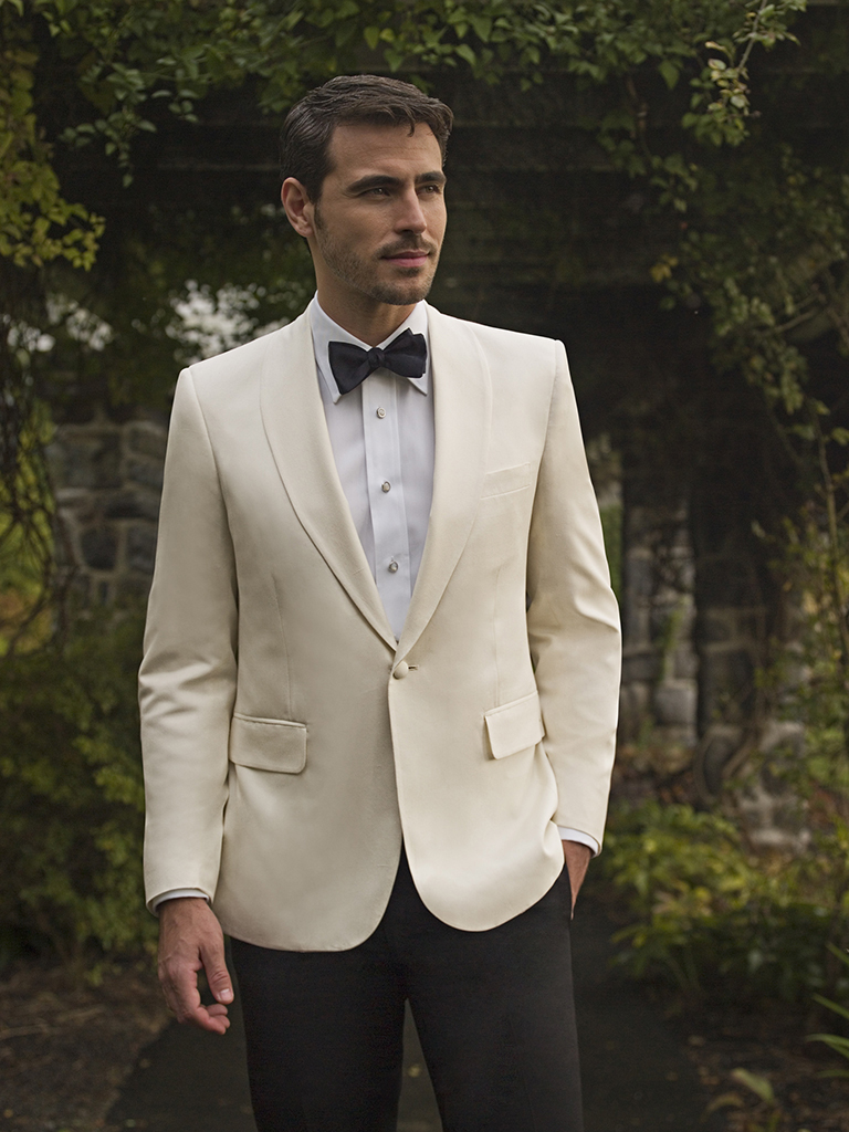 Italian Silk White Dinner Jacket