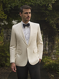 FORMAL GALLERY                                                                                                                                                                                                                                            , Italian Silk White Dinner Jacket