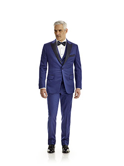 Custom Royal Blue Solid Tuxedo
