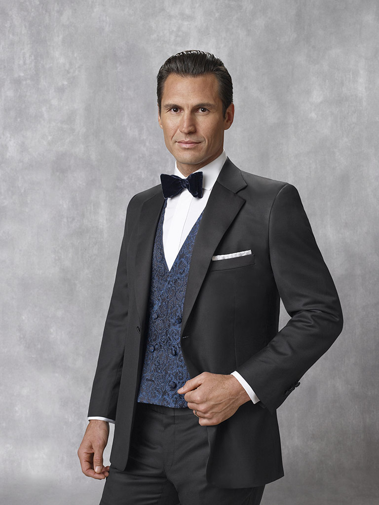 Black Solid Tuxedo