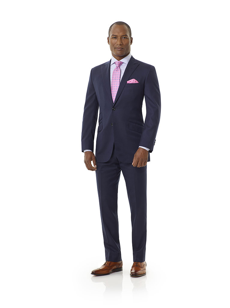 Navy Shadow Glen Plaid Holland and Sherry Royal Mile Suit