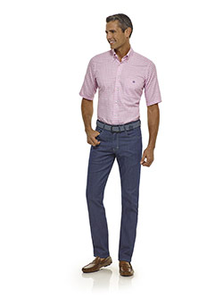 Custom Tom James Custom Pink Check Shirt