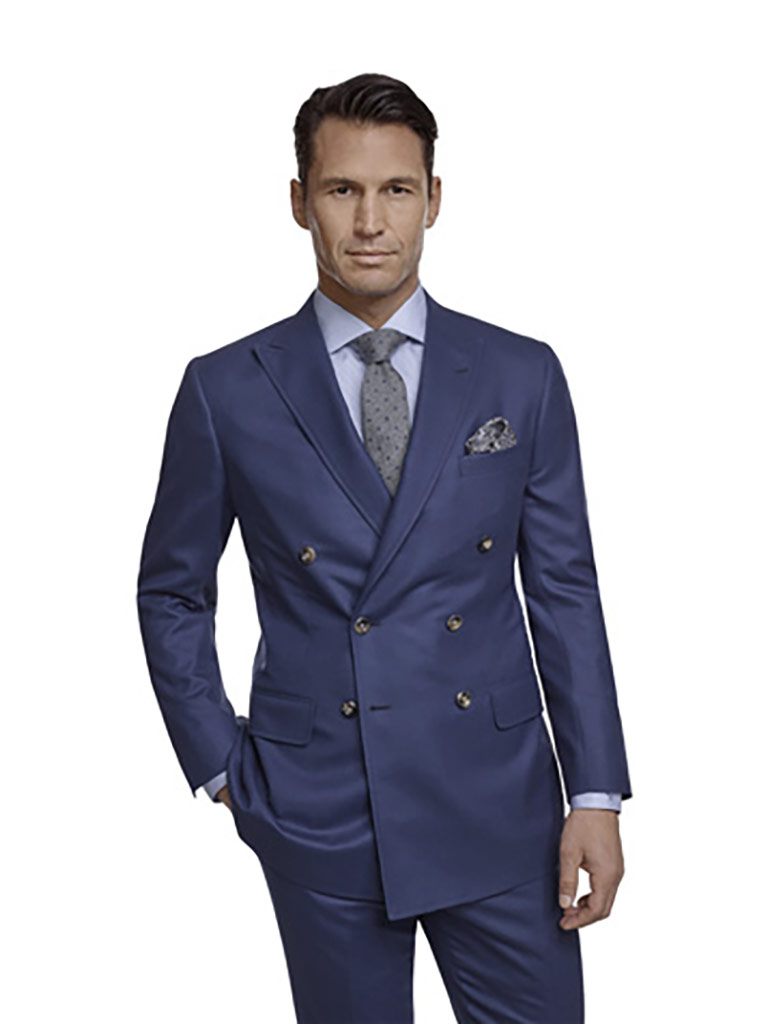 Chambray Blue Flannel Suit
