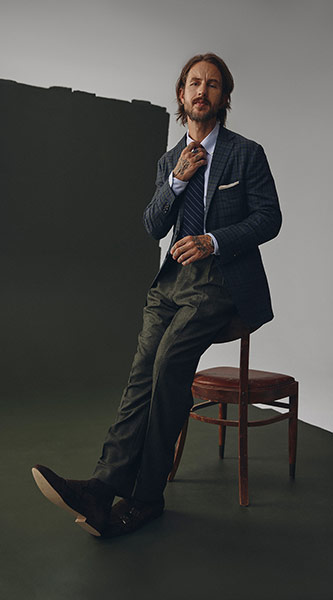 Olive Flannel Trousers
