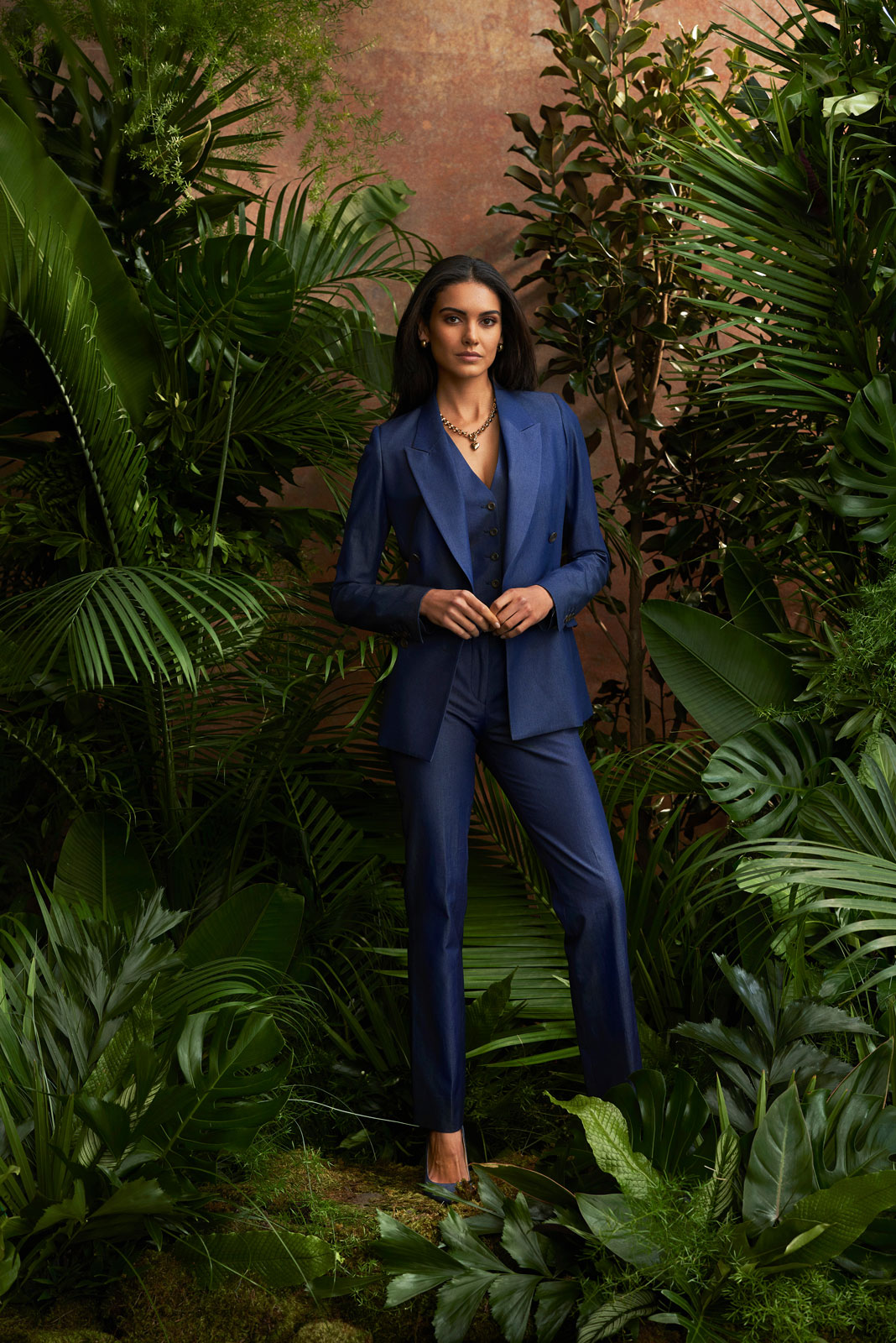 Denim Three Piece Suit