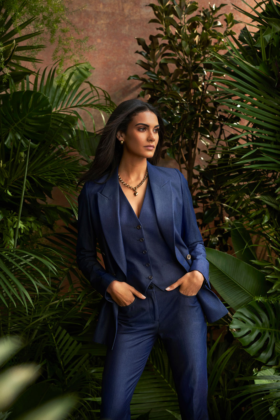 Denim Three Piece Suit