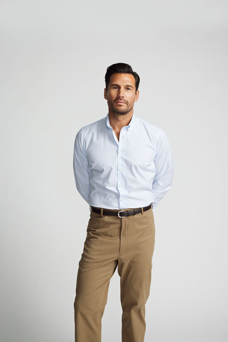 Men's Classics                                                                                                                                                                                                                                            , Blue Bengal Stripe Shirt