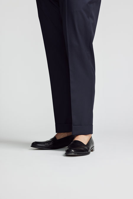 Men's Classics                                                                                                                                                                                                                                            , Navy Pleated Trouser