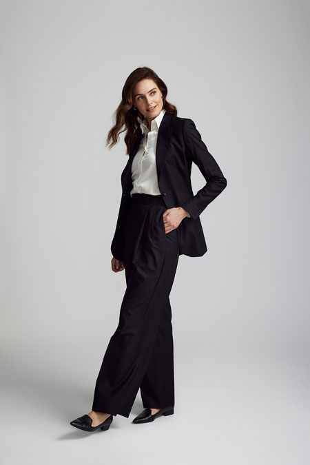 Wide Leg Pleated Trouser