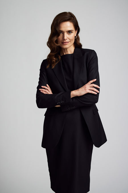 Black Super 140s Jacket