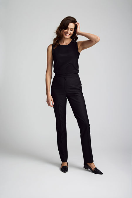 Black Straight Leg Trouser