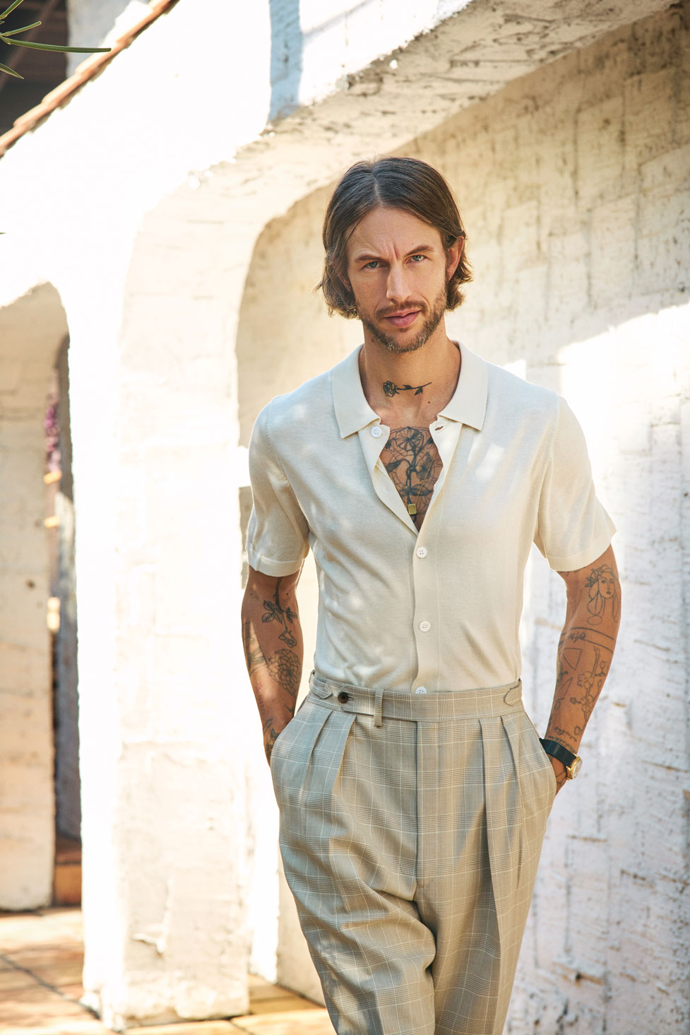Ivory Polo Cardigan