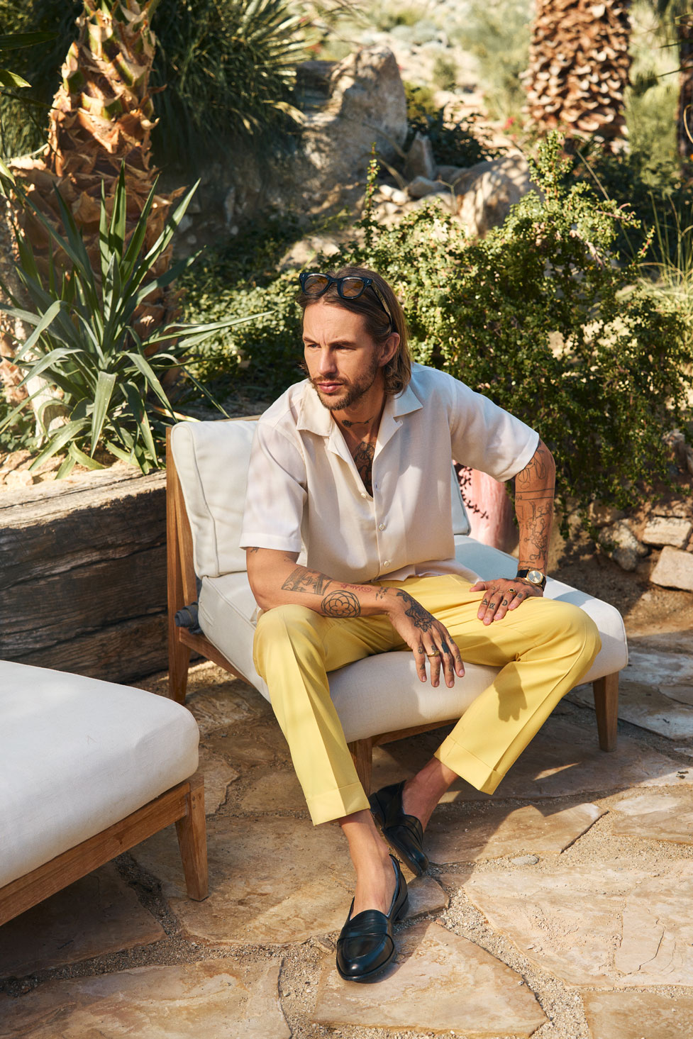 Men's 2024 Spring & Summer Collection                                                                                                                                                                                                                     , Men's Yellow Suit