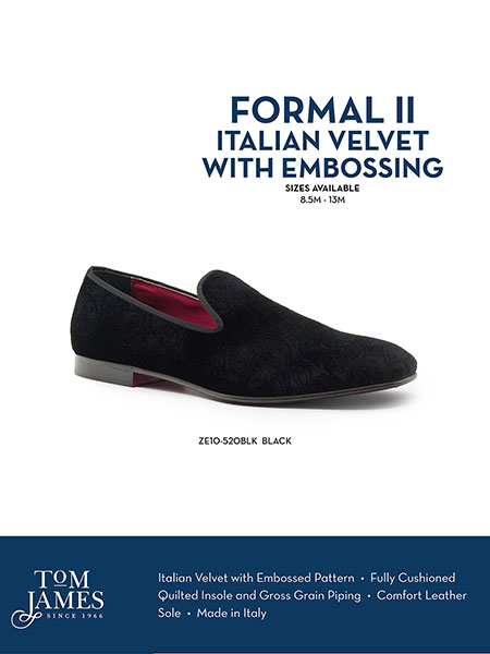 Zelli Sportswear Catalog Spring 2026                                                                                                                                                                                                                      , FORMAL II VELVET TUX SHOE - Zelli