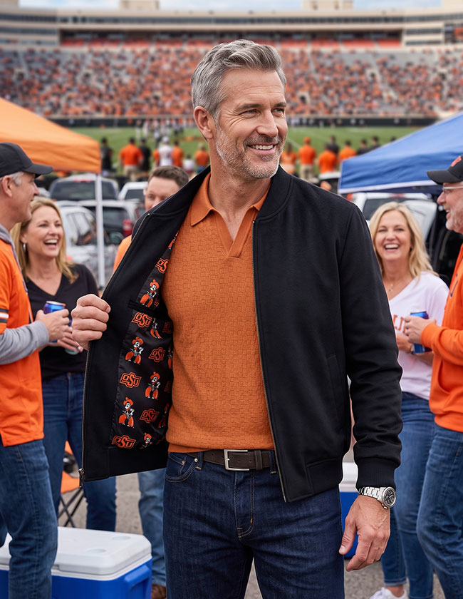 Oklahoma State University Bomber Jacket