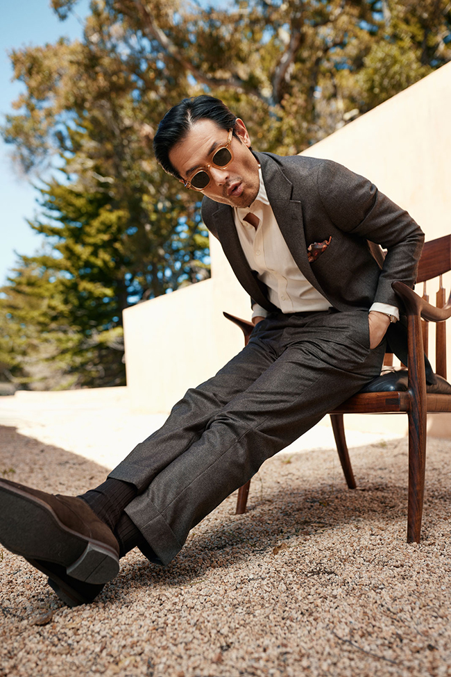 Brown Houndstooth Suit