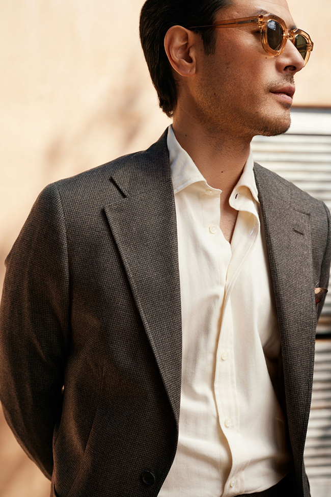 Men's Fall 2024 Look Book                                                                                                                                                                                                                                 , Herringbone Shirt