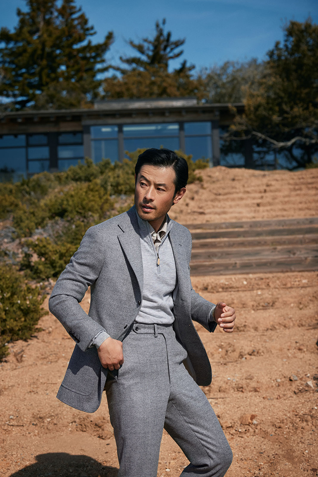 Light Gray Quarter Zip Knit