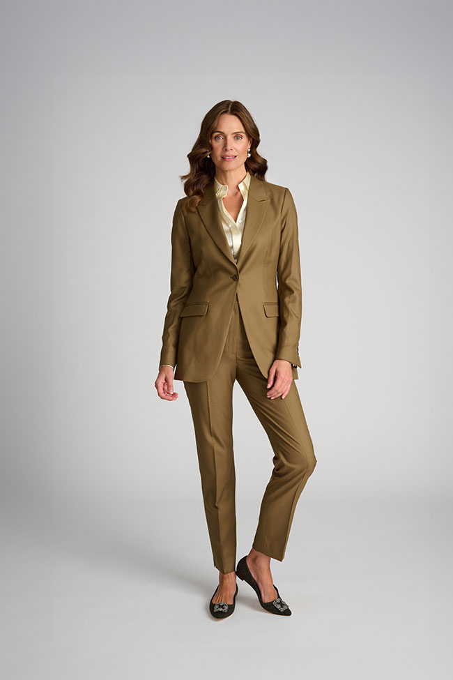 Taupe Solid Suit