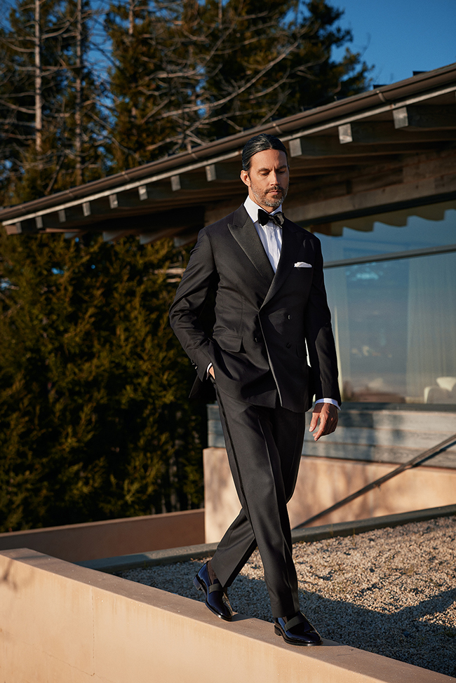 Black Double-Breasted Tuxedo