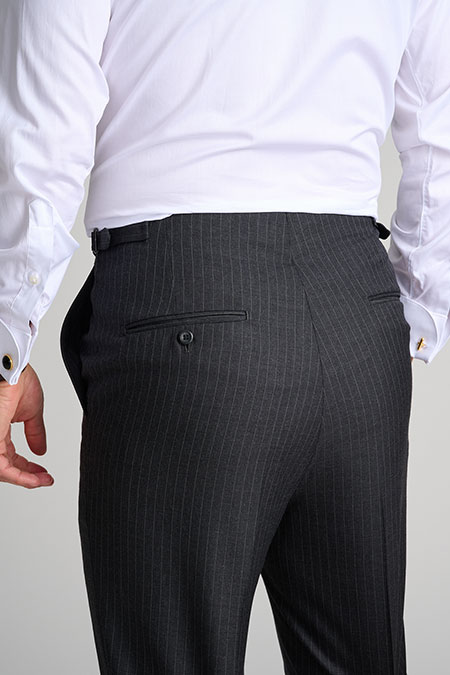 Mens Oxxford                                                                                                                                                                                                                                              , Dark Grey Pinstripe Suit