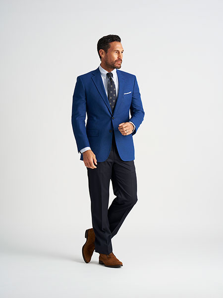 Men's Classics                                                                                                                                                                                                                                            , Royal Blue H&S Mesh Sportcoat