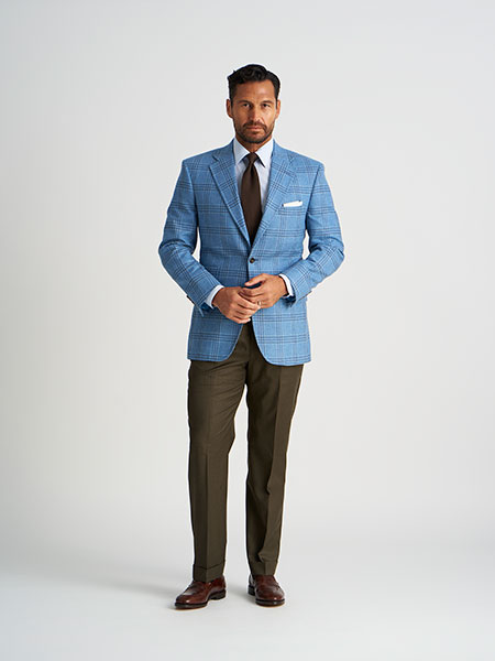 Light Blue Plaid Sportcoat