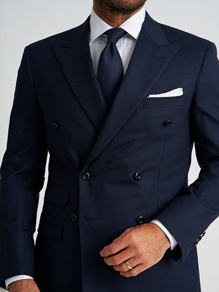 Double-Breasted Navy Sportcoat