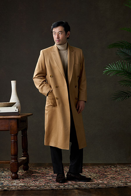 Camel Rhamnusia Cashmere Topcoat
