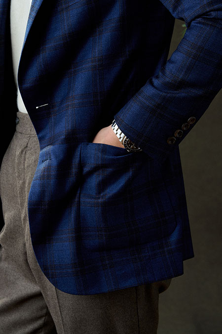 Plaid Blue & Brown Sportcoat