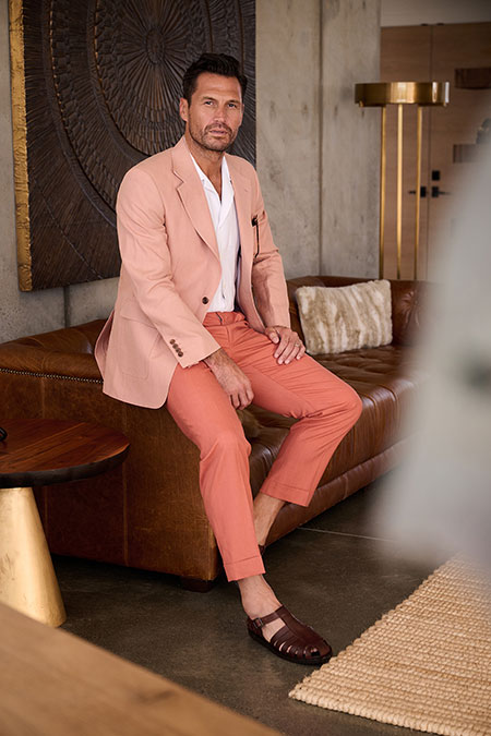 Coral Solid Sport Coat