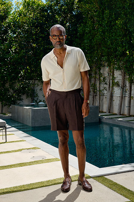 Chocolate Linen Shorts